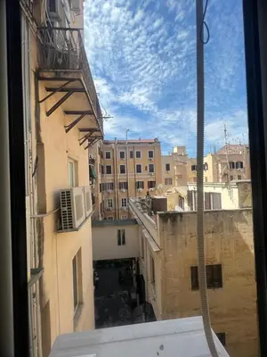 a view from a window of a city with buildings at Roma Palace in Rome