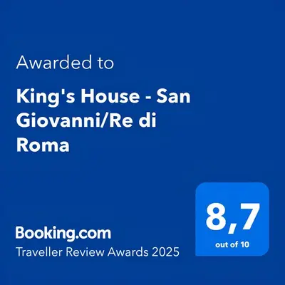 a screenshot of a cell phone with the text awarded tokings house san g at King's House - San Giovanni/Re di Roma in Rome