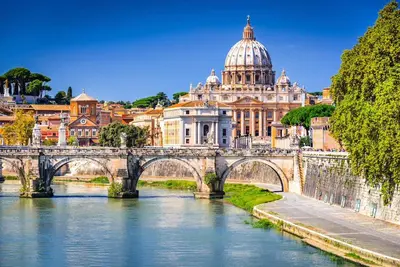 a view of a city with domes and buildings at Trastevere House-suite elegante nel centro storico in Rome