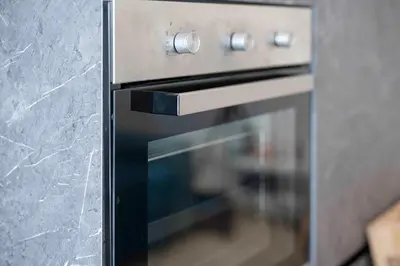 a close up of an oven with a glass door at Vatican Suite Apartament Roma in Rome
