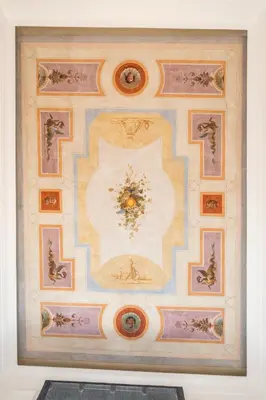a painting of a ceiling with paintings on it at Charm and Elegance by The Spanish Steps in Rome