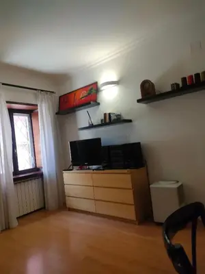 a bathroom with a sink and a toilet at la casa di cristiana e Alessandro al vaticano in Rome