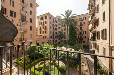 a view from the balcony of a building at Appia96 Apartments in Rome