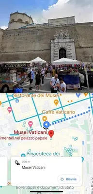 a screenshot of a map of a market with a building at “Suite Home Vaticano City” in Rome