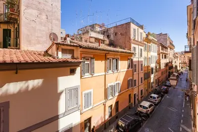 a view of a city street with buildings at MONTI44 Boutique Apartment in Rome