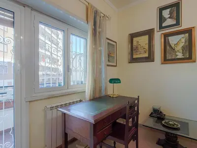 a desk in a room with a window at Apartment Vaticanum Hills by Interhome in Rome