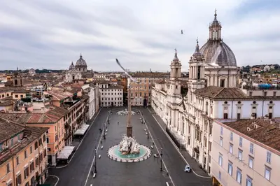 a view of the city of lyon from the cathedral at Navona Comfort House in Rome