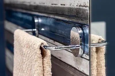 a close up of a door with a towel at BND Boutique Gemelli Vaticano in Rome