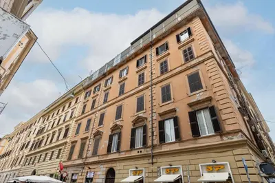 a large building on a city street at Rome As You Feel - Two-Bedroom Apartment in Monti in Rome