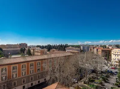a view of a city from a building at Bright Panorama Apartment in Rome