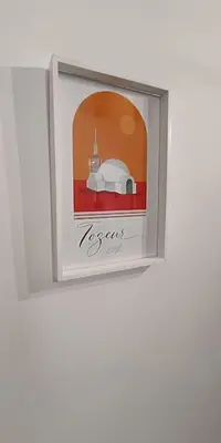 a picture of a picture of a building in a frame at Casa Filiberto in Rome