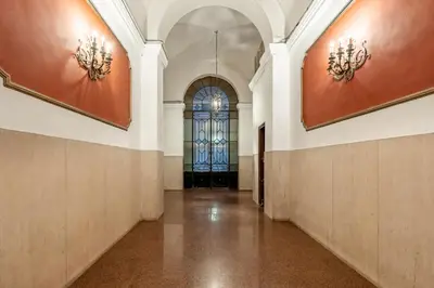 a bathroom with a sink and a toilet and a shower at Belltower Elegans Guest House in Rome
