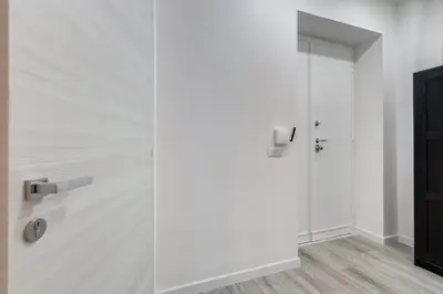 a shower with a glass door in a bathroom at Inner House 3 in Rome