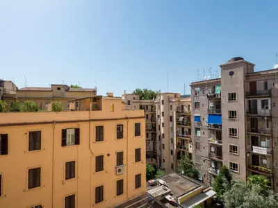 an overhead view of a city with tall buildings at Apartment Angelico by Interhome in Rome