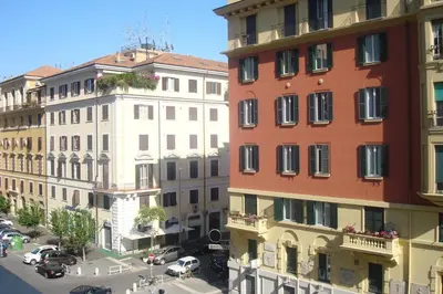 an aerial view of buildings in a city at Apartment Bruno's in Rome