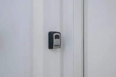 a door with a lock on a white door at Prati Zen Boutique Studio-ZEN37 in Rome