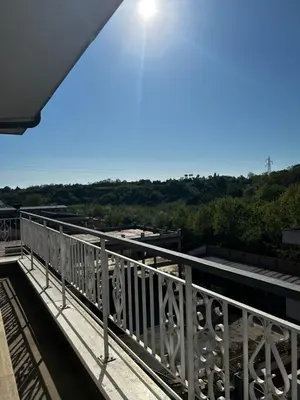 a view from the balcony of a building at The Attic Apartment in Rome