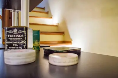 a counter with two slices of food on a table at Borgo Vittorio - exclusive residence in the heart of Rome in Rome