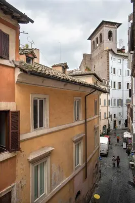 a view of an alley from a building at Eri's Apartment in Rome