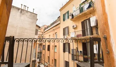a view from a balcony of a building at Allegria Fitzroy Cesar in Rome