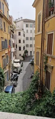 a view of a city street with buildings at Pantheon Boutique Apartment in Rome