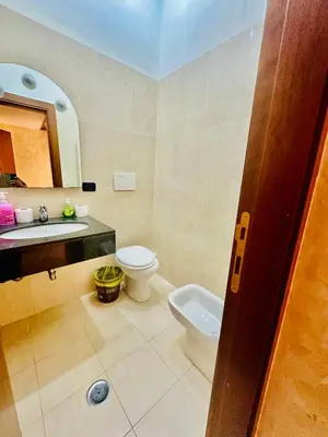 a bathroom with a toilet and a sink at Termini Sunlight House in Rome