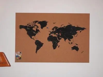 a map of the world on a piece of cardboard at Metro Roma Termini - Love in Loft in Rome