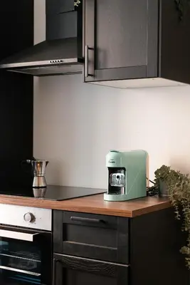 a kitchen counter with a toaster on top of it at Termini apartments in Rome
