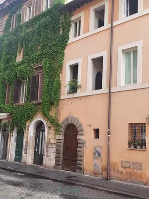 a building with ivy growing on the side of it at Borgo Pio 182 Vatican Suite in Rome