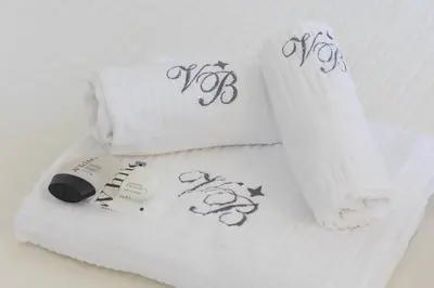 a group of towels with the number on them at Tre Lune Penthouse by Rental in Roma in Rome