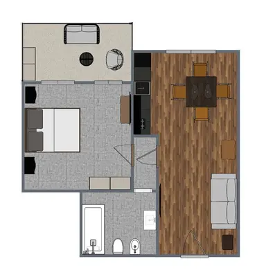 a floor plan of a house at Nox Romana - Vatican - Luxury Flat with Terrace in Rome