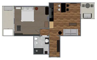 a drawing of a floor plan of a house at Nox Romana Apartments - Vatican - Modern Apt with Cozy Balcony in Rome