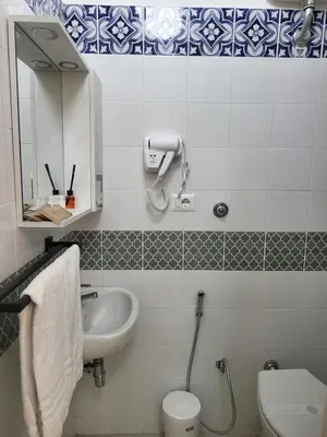 a bathroom with a sink and a toilet at Rome Jubilee Stays in Rome