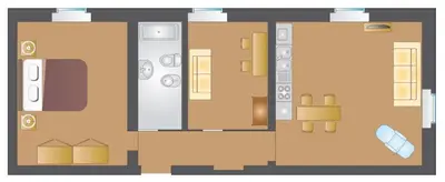 a floor plan of a building with at Holidays Banchi Vecchi Apartment in Rome