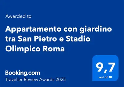 a screenshot of a cell phone with the text augmented istgatioatioatio tin san at Appartamento con giardino tra San Pietro e Stadio Olimpico Roma in Rome