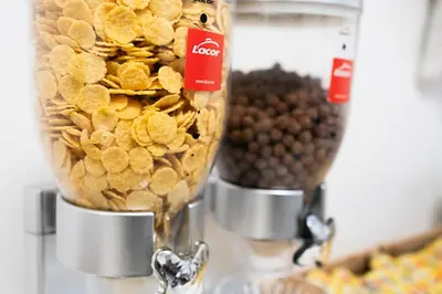 a close up of a food processor with peanuts at Casa per Ferie Santa Maria alle Fornaci in Rome