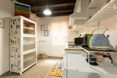 a kitchen with a tea kettle on a counter at Dolce Far Niente in Rome