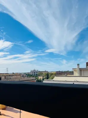 a view from the roof of a building at Casa Roma San Giovanni in Rome