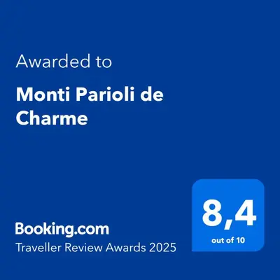 a screenshot of the north pariloth dc channel with the text awarded to month at Monti Parioli de Charme in Rome