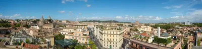 an aerial view of a city with buildings at Home at Rome Luxury Navona Suites in Rome