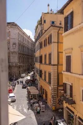 a view of a street in a city with buildings at Home at Rome Luxury Navona Suites in Rome