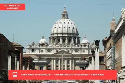a large building with a domed building at 20 Minuti Vaticano - Nido Romano Shopping Folkoristico by Hôtea in Rome