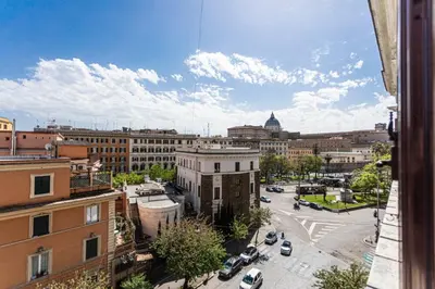 a view of a city with cars parked on a street at Flat 285 La Suite in Rome