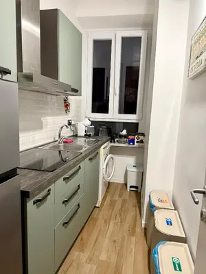 a kitchen with a sink and a counter top at Rosetta Lovely House - Pantheon - Roma in Rome