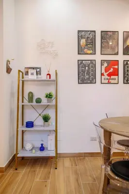 a room with a shelf with potted plants on it at Roma Centro Holiday House in Rome