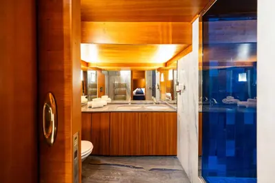 a bathroom with a tub and a toilet and a sink at Arancio Luxury Accomodation in Rome