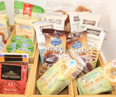 a bunch of different types of food in baskets at Mama House 2 - Trastevere in Rome