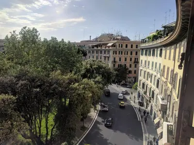 a view of a city street with cars and buildings at L'Ottavo Re di Roma in Rome