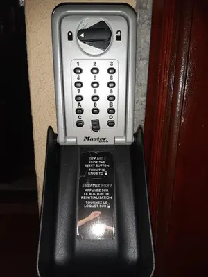 a close up of a cell phone in a holder at CasaFaleria in Rome