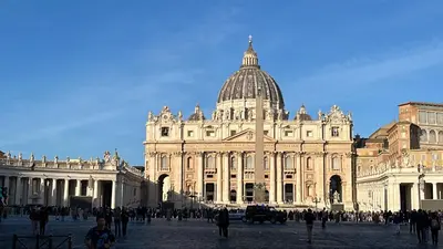 a large building with a dome on top of it at Casa Ale in Rome